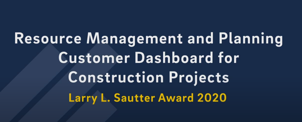 Research Management and Planning Customer Dashboard for Construction Projects