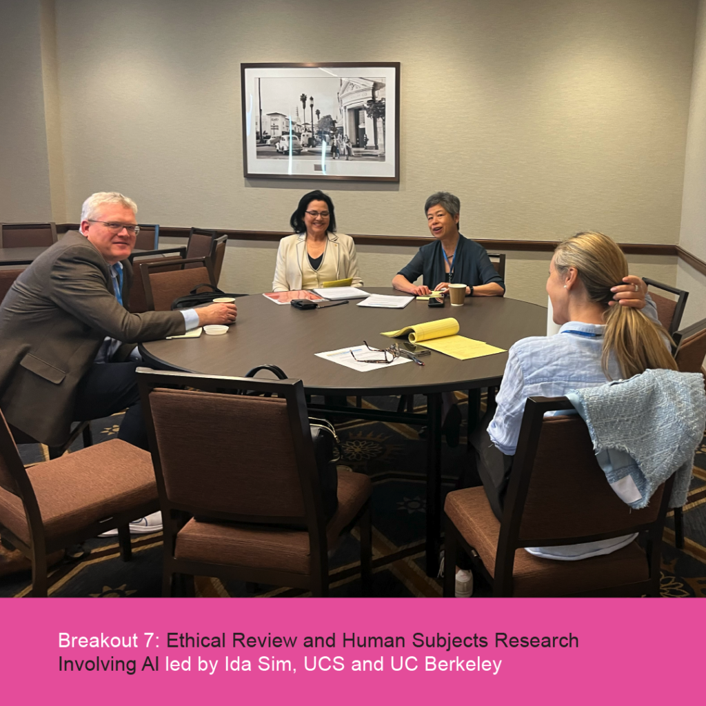 Breakout 7 Ethical Review and Human Subjects Research Involving AI led by Ida Sim, UCSF and UC Berkeley