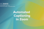 Automated Captioning in Zoom Video image