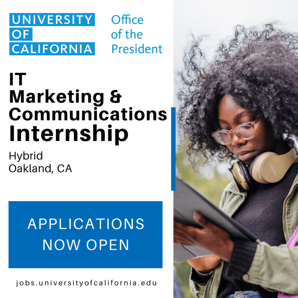 Promotional Banner for UC IT Marketing Intern