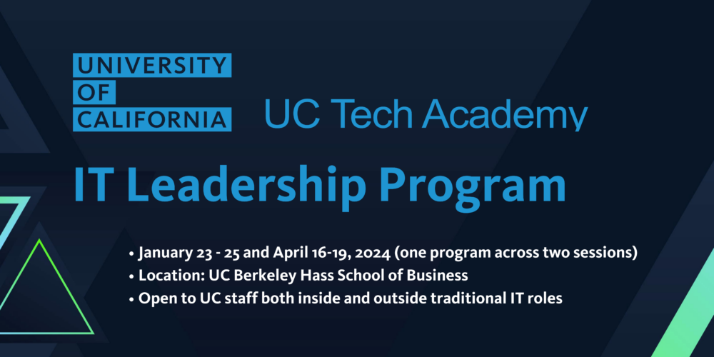 UC Tech Academy: UC IT Leadership Program 2024