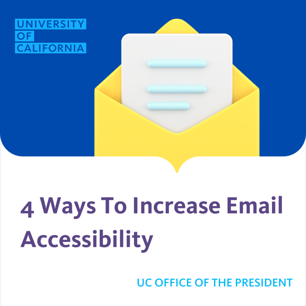 Banner - 4 ways to increase email accessibility
