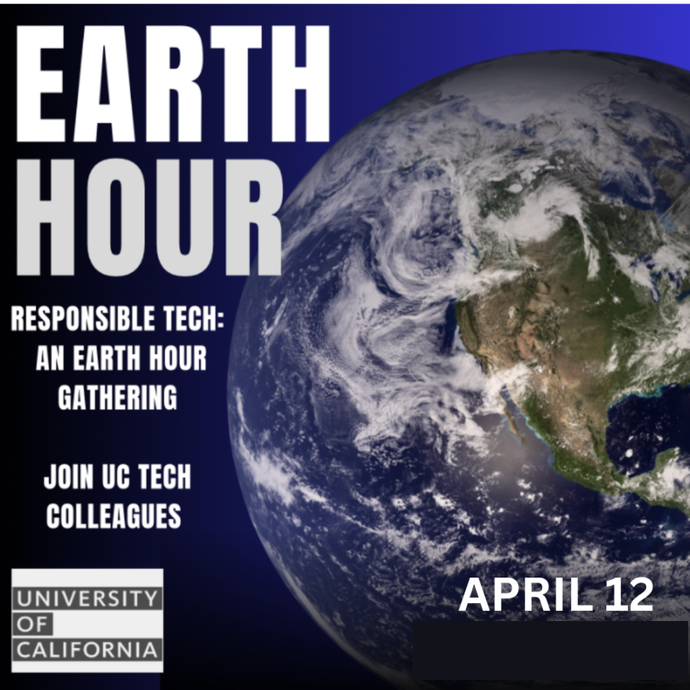 Earth Hour - Responsible Tech April 12th