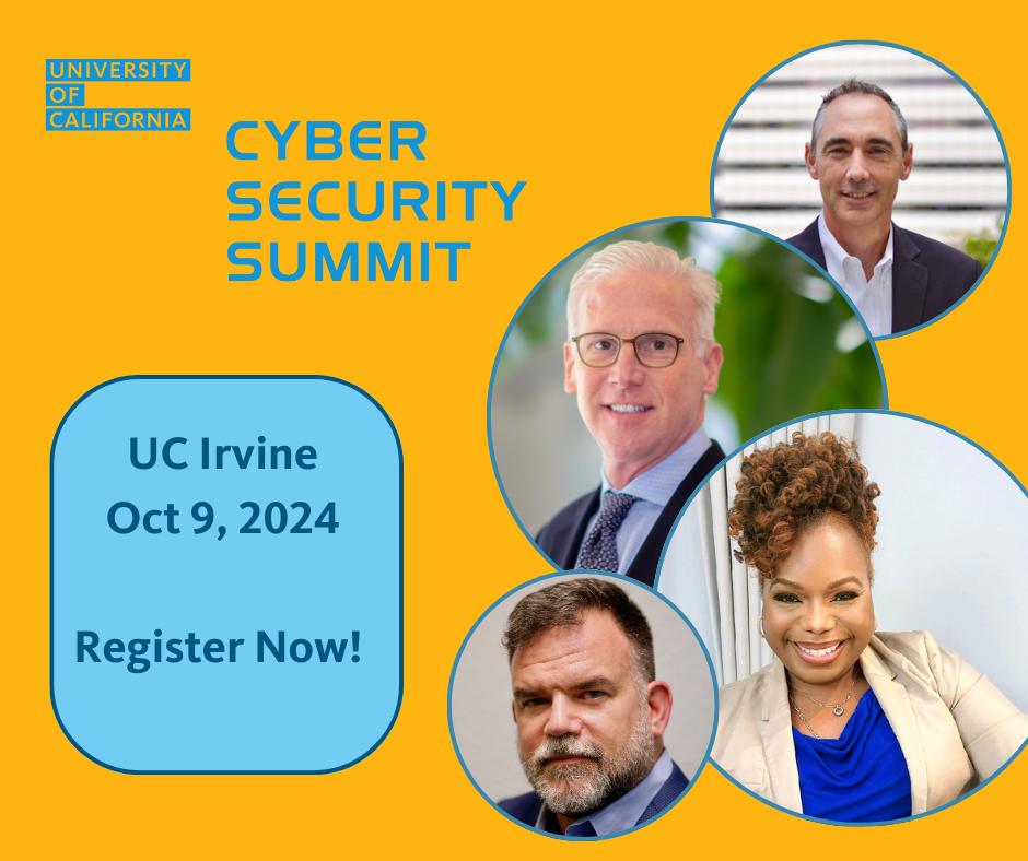 Speaker images in circles with copy to Register for the Cyber Security Summit